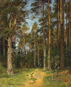 ウッズ Painting - シヴェルスカヤの古典的な風景イワン・イワノビッチの木々